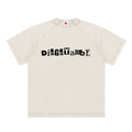 camiseta, beige, crema, gray white, off white, vintage, lavado, washed, logo tee, diegetabbe, ransom note, tipografía, getabbe, estrella roja, hombro caído, raglán, manga corta, unisex, hombre, streetwear, casual, urbano, algodón, primavera, verano